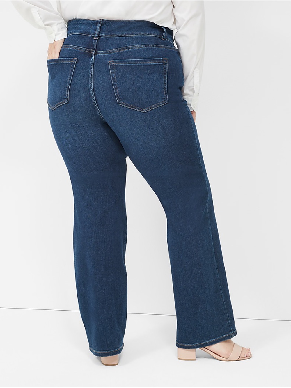 Lane Bryant Dark Blue Straight Leg Jeans
